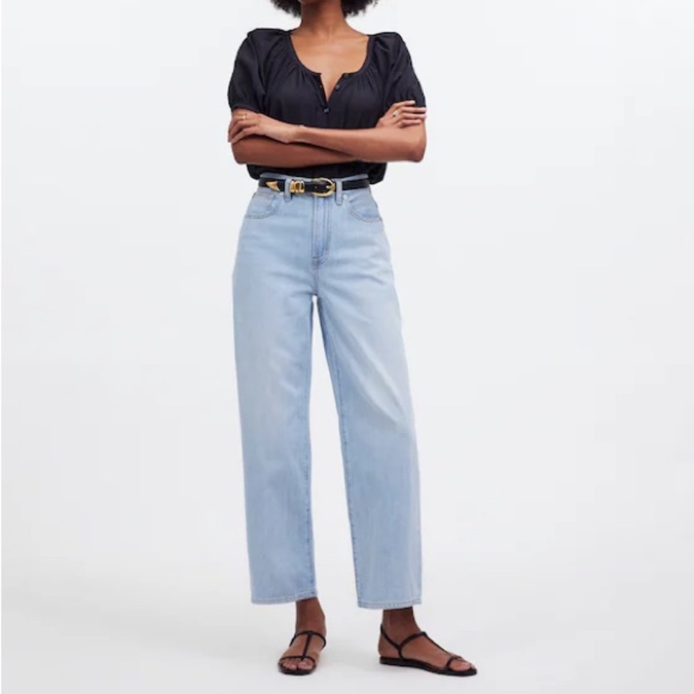 Madewell The Perfect Vintage Wide Leg Crop Jeans